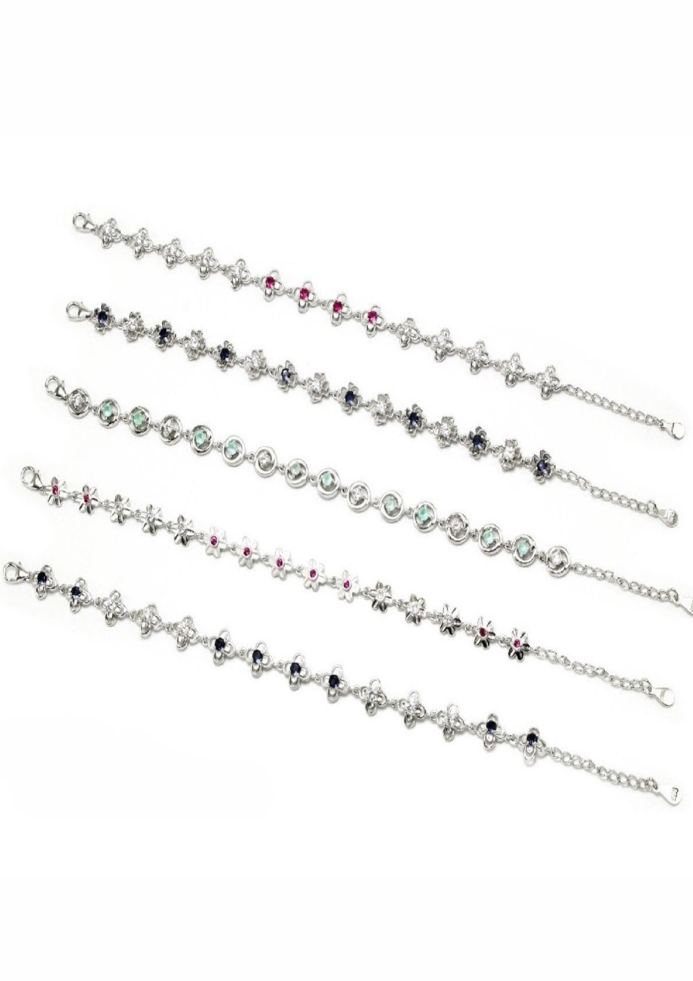Star Bracelet – 925 Sterling Silver – 7.00 Grams