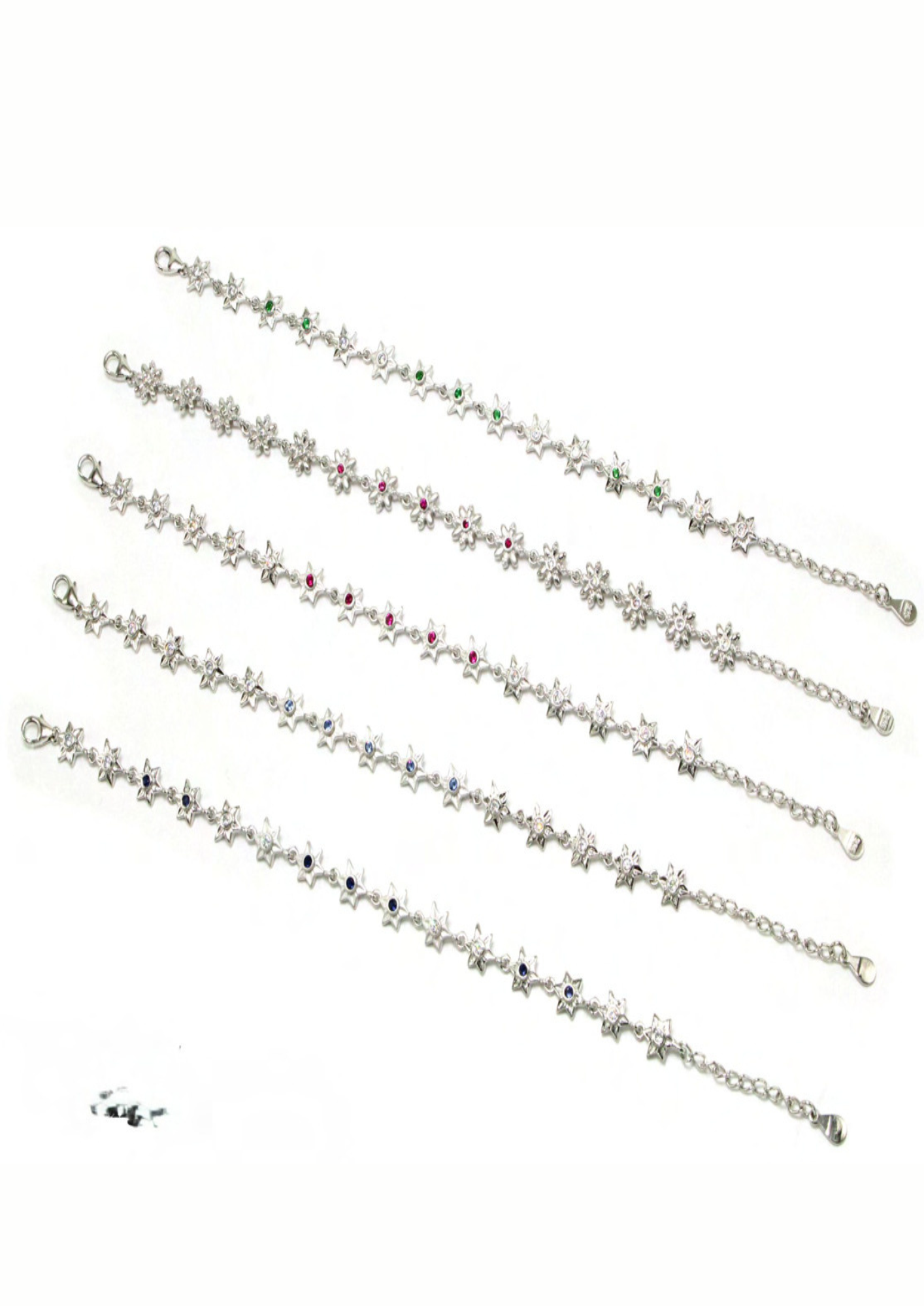 Star Bracelet – 925 Sterling Silver – 6.00 Grams