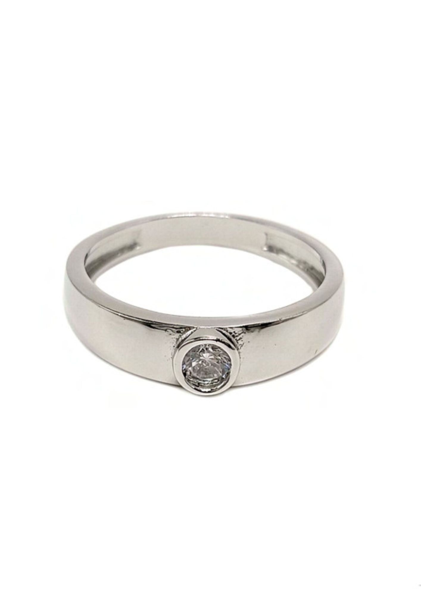 Classic Men’s Solitaire 925 Sterling Silver Ring – 2.50 Grams