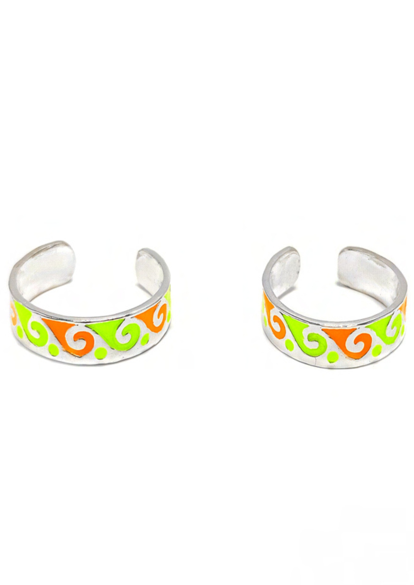 Toe Ring Enamel – 925 Sterling Silver – 4.24 Grams