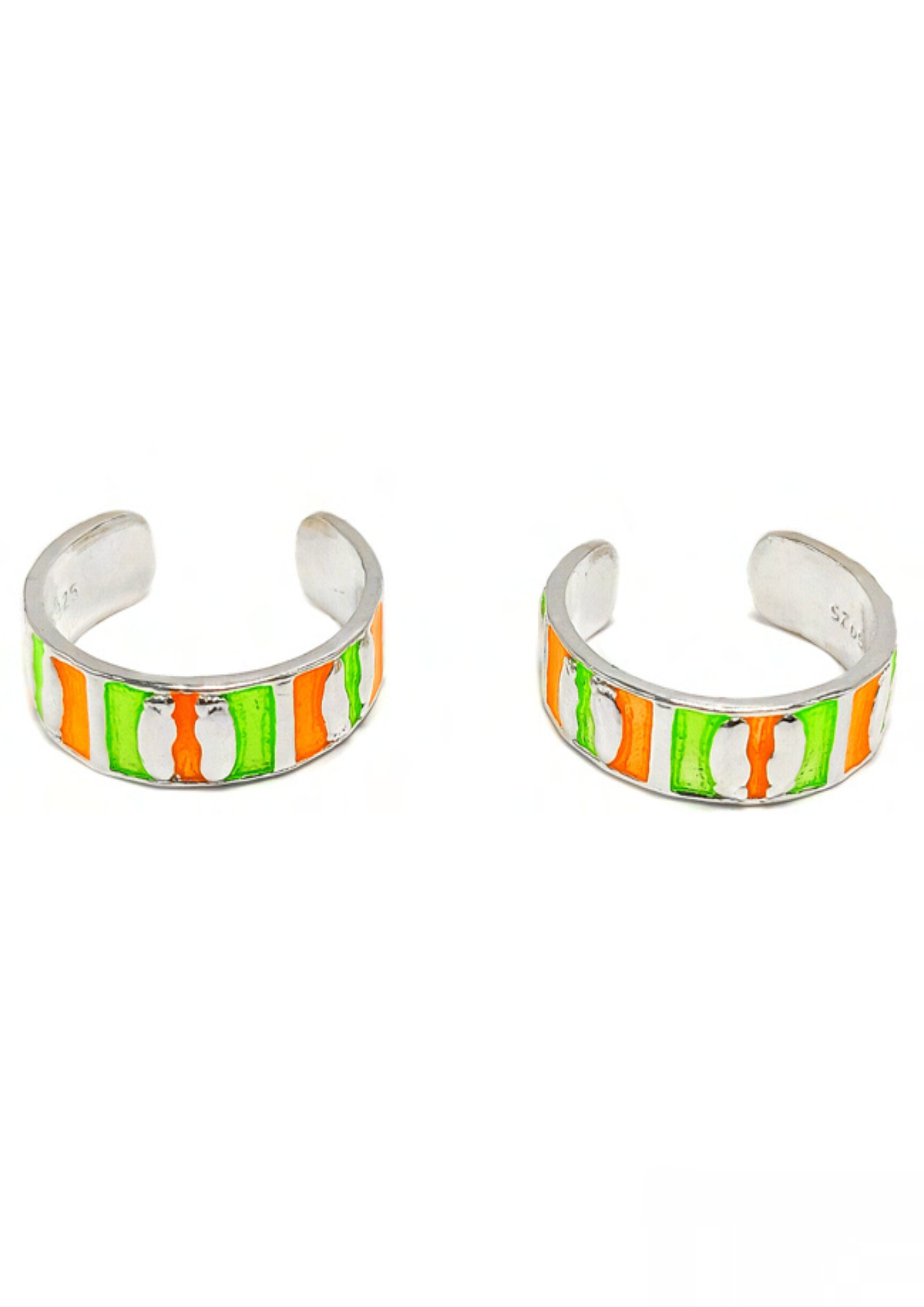 Toe Ring Enamel – 925 Sterling Silver – 4.67 Grams