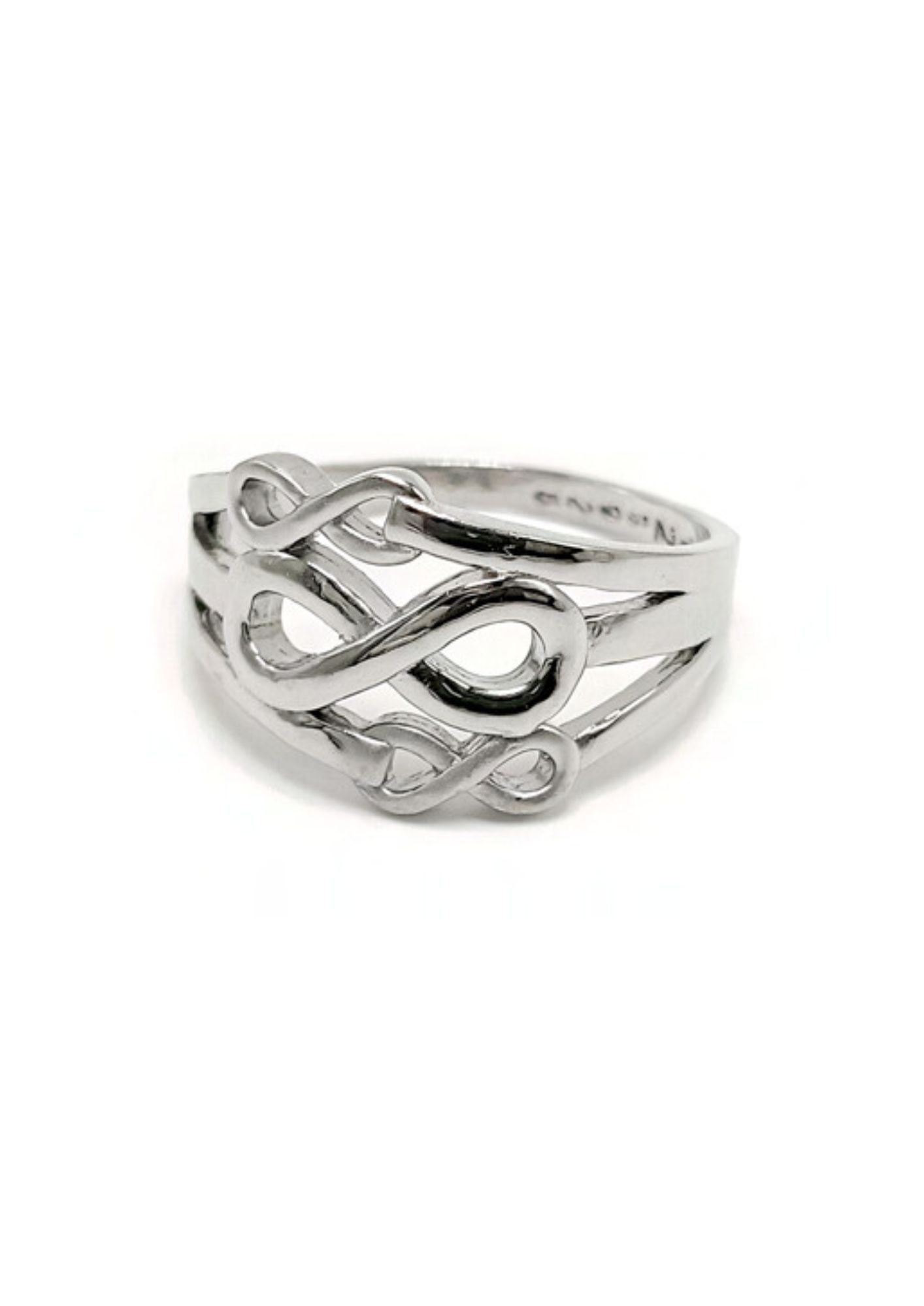 Infinity Ring – 925 Sterling Silver – 2.57 Grams