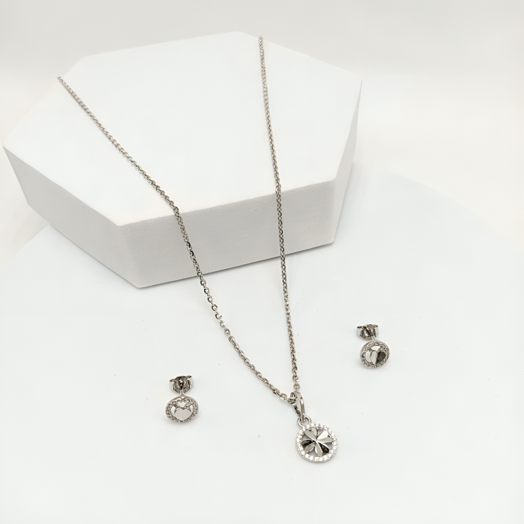 Premium 925 Sterling Silver Chain Pendant Set – 6.34 Grams