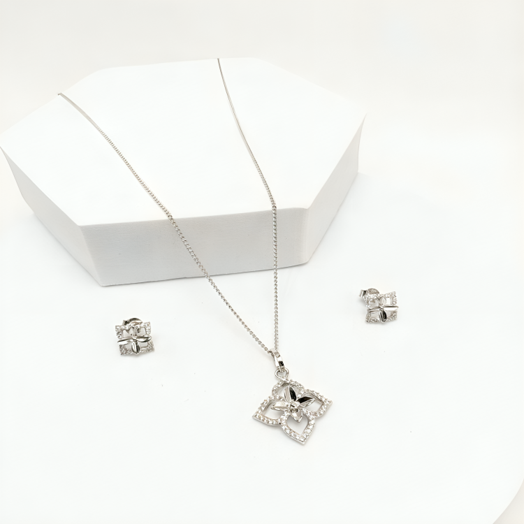 Silver Majesty 925 Sterling Silver Chain Pendant Set – 7.00 Grams